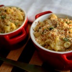 Smoked Gouda Mac and Cheese with Baked Chicken Tenders