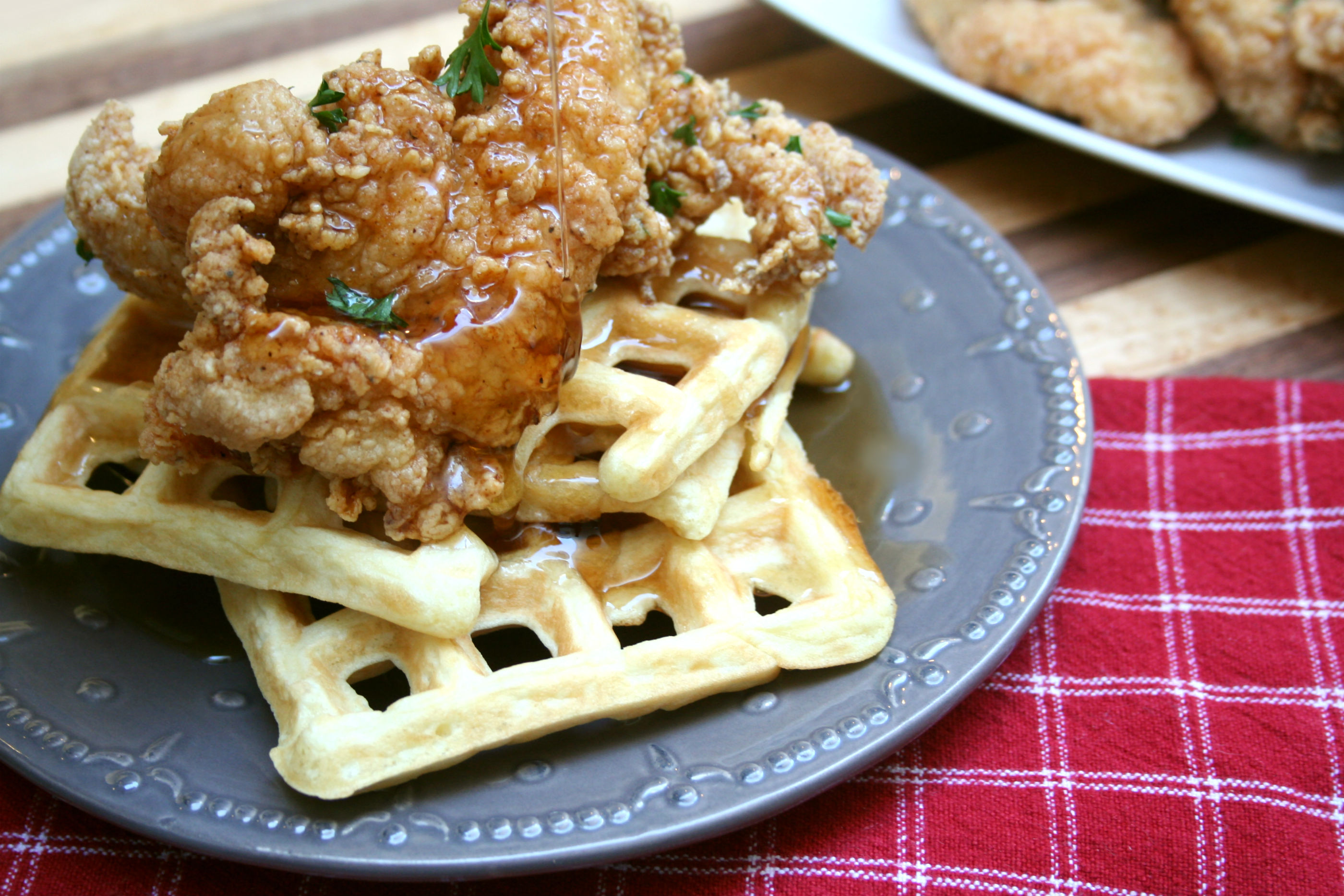 Spiced Chicken And Waffles Dash Of Savory Cook With Passion