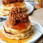 Buttermilk Fried Chicken and Cornmeal Pancakes